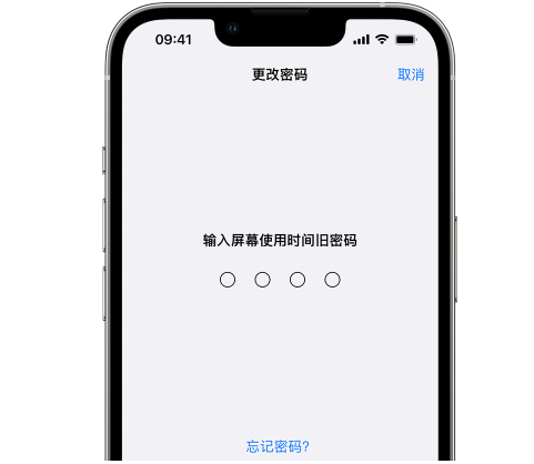 呈贡iPhone屏幕维修分享iPhone屏幕使用时间密码忘记了怎么办 