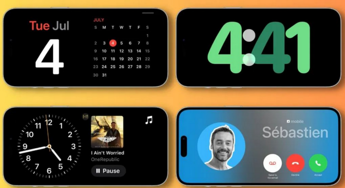 呈贡苹果手机维修分享iOS17横屏充电待机显示有什么好处 